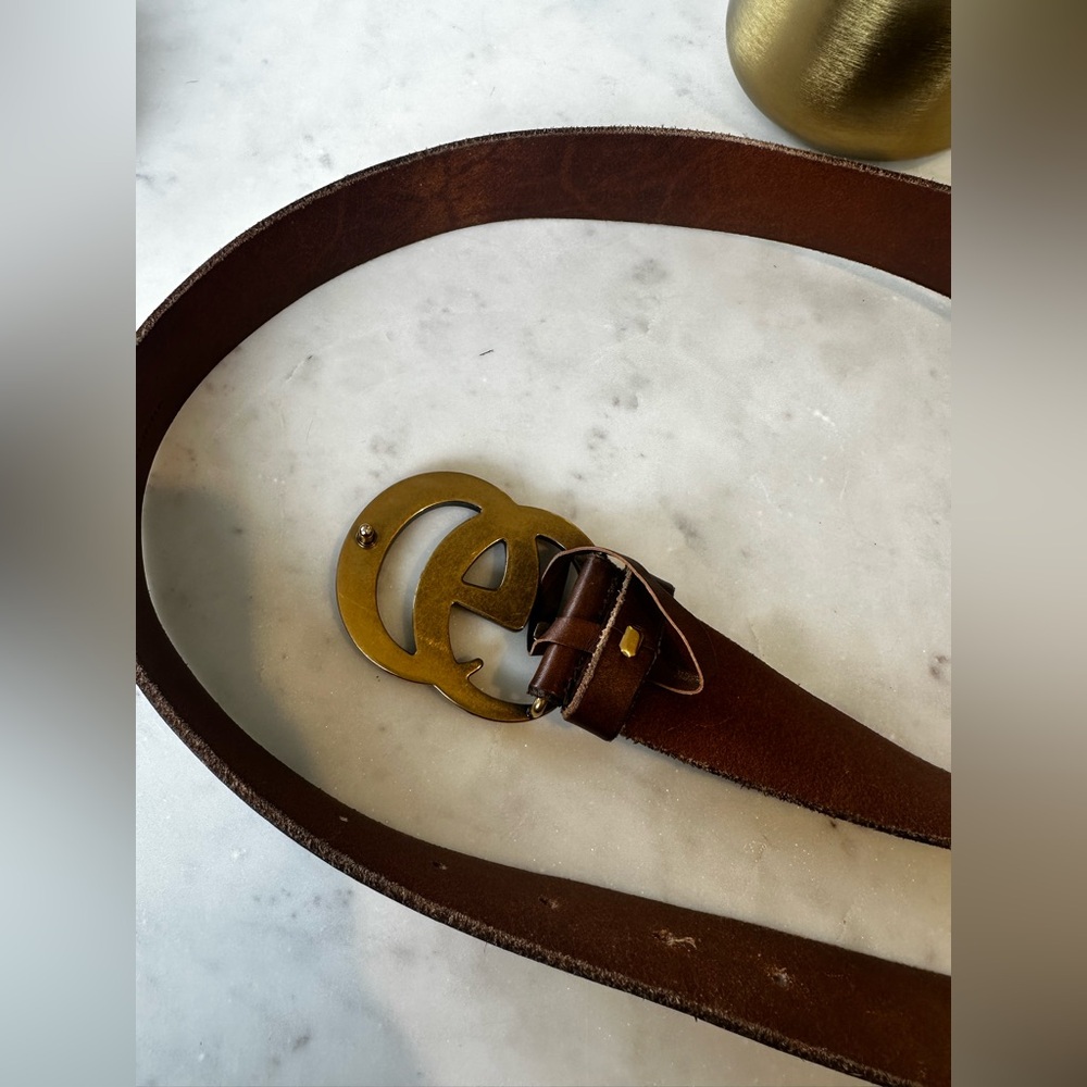 Gucci GG Marmont Wide Belt Brown 85B - Picture 4 of 7
